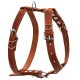 Шлея для собак Collar одинарна для середніх порід Ш 25 мм А:49-68 см В:68-80 см коричнева (06386)