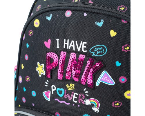 Рюкзак шкільний GoPack Education 597M-2 Pink Power (GO24-597M-2)