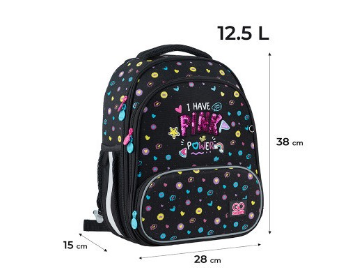 Рюкзак шкільний GoPack Education 597M-2 Pink Power (GO24-597M-2)