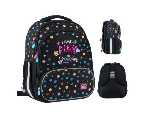 Рюкзак шкільний GoPack Education 597M-2 Pink Power (GO24-597M-2)