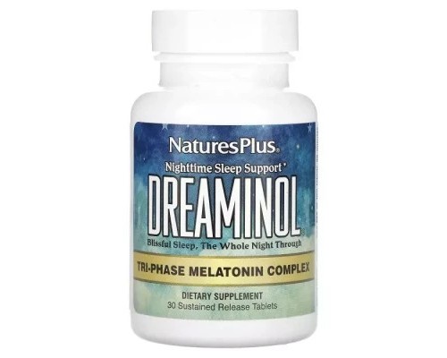 Вітамінно-мінеральний комплекс Natures Plus Комплекс для міцного сну, Dreaminol, 30 таблеток (NAP-04759)