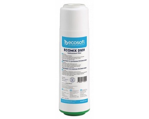 Картридж для фільтра глечика Ecosoft Картридж з сумішшю EcomixD531 Ecosoft 2.5х10