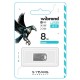 USB флеш накопичувач Wibrand 8GB Hawk Silver USB 2.0 (WI2.0/HA8M1S) 