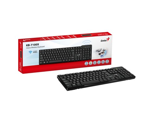 Клавіатура Genius KB-7100X Wireless UA Black (31320001406)