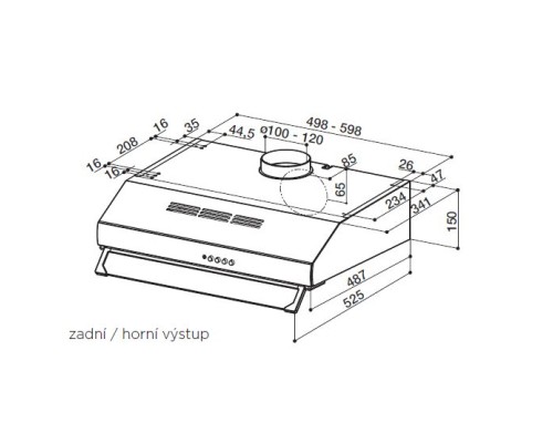 Витяжка кухонна Faber 2740 Pb Srm X A60, нерж (300.0557.569)