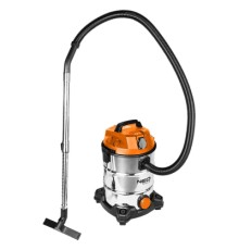 Пилосос будівельний Neo Tools 1400Вт, 18 кПа, 30л, HEPA, колеса, 5.92кг (04-738)