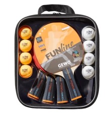 Комплект для настільного тенісу Gewo Family & Friends 4 Bats 8 Balls (97010000) (931052)