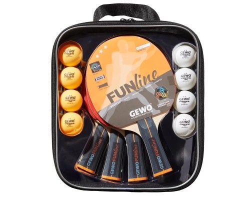 Комплект для настільного тенісу Gewo Family & Friends 4 Bats 8 Balls (97010000) (931052)