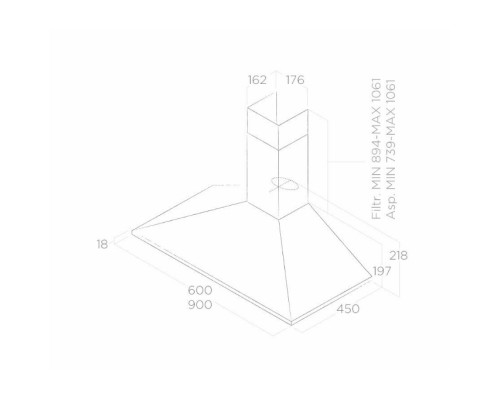 Витяжка кухонна Elica CHIMMY PB IX/A/60
