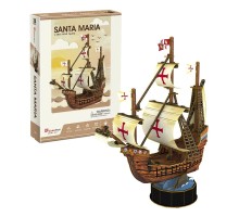 Пазл Cubic Fun Тривимірна головоломка-конструктор Санта Марія (T4031h)
