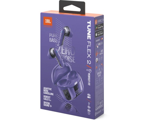 Навушники JBL Tune Flex 2 Ghost Purple (JBLTFLEX2GMAE)