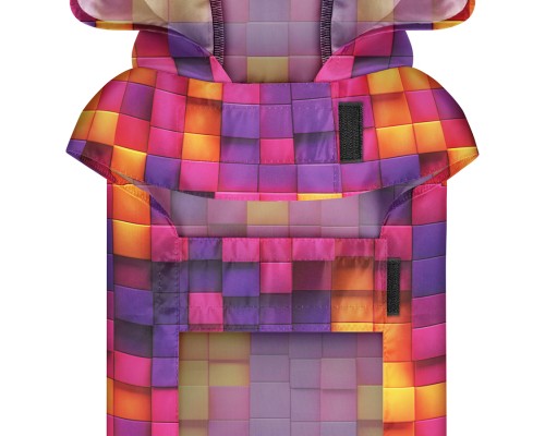 Дощовик для тварин WAUDOG Clothes Накидка з капюшоном Куби 3Д S (356-4057)