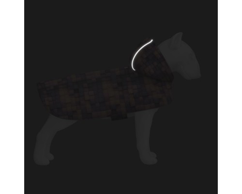 Дощовик для тварин WAUDOG Clothes Накидка з капюшоном Куби 3Д S (356-4057)