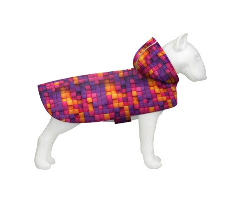 Дощовик для тварин WAUDOG Clothes Накидка з капюшоном Куби 3Д S (356-4057)