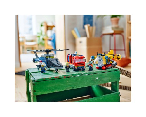 Конструктор LEGO City Ремікс вертольотів, пожежних машин і підводних човнів (60462)