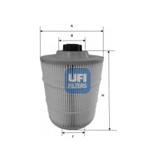Повітряний фільтр для автомобіля UFI 27.A00.00