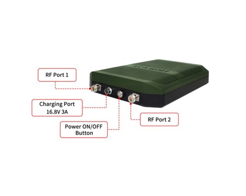 Підсилювач сигналу для дрона Acasom ROC-6 Green 2.4G/5.2/5.8G (20Вт 5000mAh/16.8V)+кріплення штативу (ROC-6 Green)