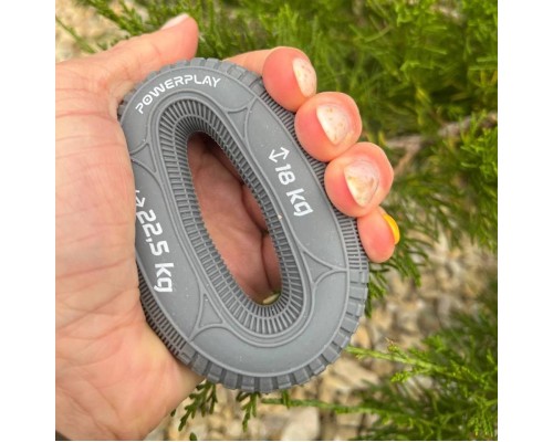 Еспандер PowerPlay PP-4330 Hand Grip Loops Medium 18-22,5 кг Сірий (PP_4330_Grey_(18-22.5kg))