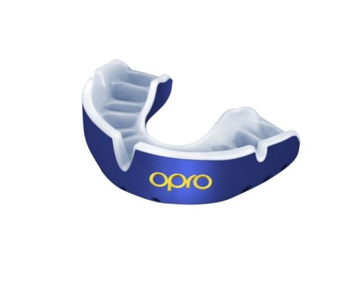 Капа Opro Gold Blue/Pearl (102504002) (Gold_Blue/Pearl)