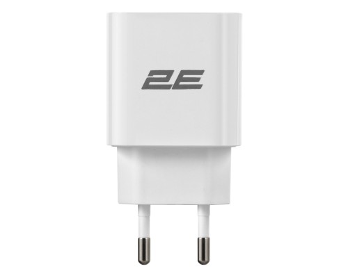 Зарядний пристрій 2E 25W USB-C PD white (2E-WC1USBC25W-W)