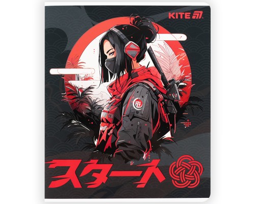 Зошит Kite Anime, 48 аркушів, клітинка (K25-259-1)