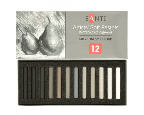 Пастель Santi Grey Tones суха 12 кол (353698)