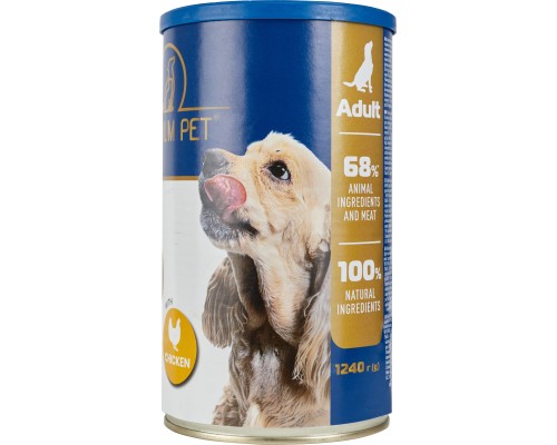 Консерви для собак PREMIUM PET Шматочки в соусі з куркою 1.240 г (4820255192260)