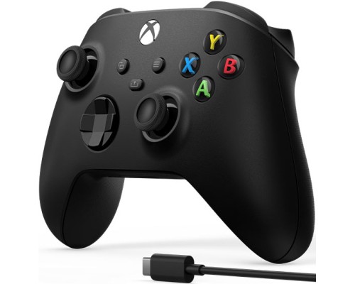Геймпад Microsoft Wireless Controller Carbon Black + USB Type-C (1V8-00002)