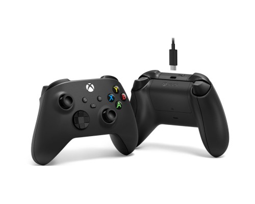 Геймпад Microsoft Wireless Controller Carbon Black + USB Type-C (1V8-00002)