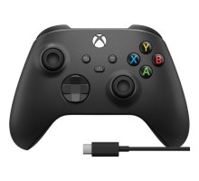 Геймпад Microsoft Wireless Controller Carbon Black + USB Type-C (1V8-00002)