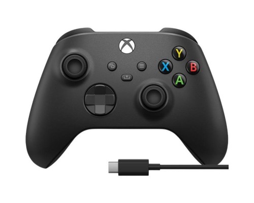 Геймпад Microsoft Wireless Controller Carbon Black + USB Type-C (1V8-00002)
