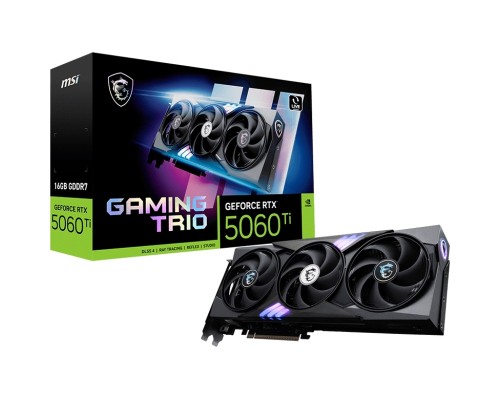Відеокарта MSI GeForce RTX5060Ti 16Gb GAMING TRIO (RTX 5060 TI 16G GAMING TRIO)