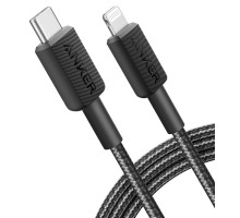 Дата кабель USB-C to Lightning 1.8m nylon 322 black Anker (A81B6G11) Дата кабель USB-C to Lightning 1.8m nylon 322 black Anker (A81B6G11)