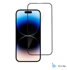 Скло захисне 2E iPhone 14 Pro 2.5D FCFG black (2E-IP-14P-6.1-SMFCFG-BB)
