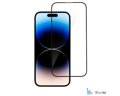 Скло захисне 2E iPhone 14 Pro 2.5D FCFG black (2E-IP-14P-6.1-SMFCFG-BB)