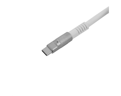 Дата кабель USB-C + USB A to USB-C 1.0m Double-Sleeved Geek white Keychron (CAB20_KEYCHRON)