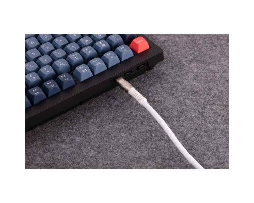 Дата кабель USB-C + USB A to USB-C 1.0m Double-Sleeved Geek white Keychron (CAB20_KEYCHRON)