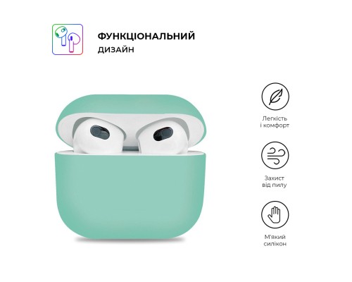 Чохол для навушників Armorstandart Ultrathin Silicone Case для Apple AirPods 3 Coast Blue (ARM60286)