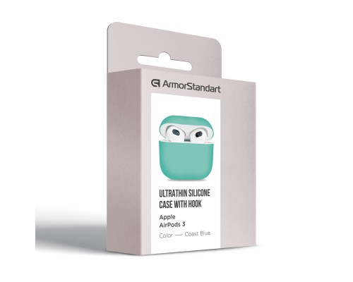 Чохол для навушників Armorstandart Ultrathin Silicone Case для Apple AirPods 3 Coast Blue (ARM60286)
