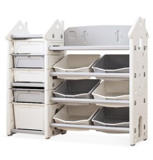 Дитячий стелаж Mealux Dot White (KD-E194 White)