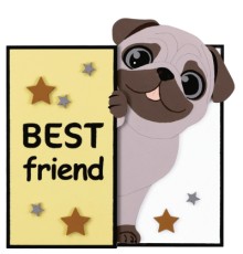 Картина по номерам Rosa Talent 3D Best Friend, МДФ ґрунтоване, 19х19 см (4823098543565)