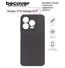 Чохол до мобільного телефона BeCover Nubia V70 Design Black (713562)