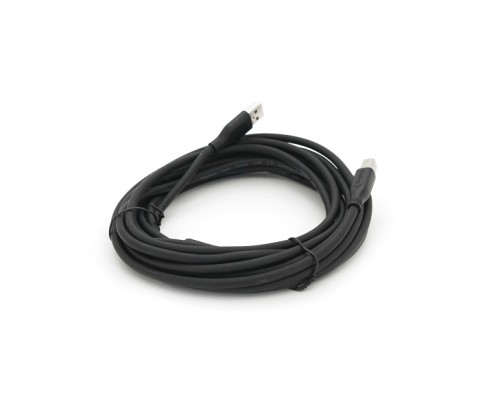 Кабель для принтера USB 2.0 AM/BM 5.0m ferrite black VEGGIEG (V-U207)