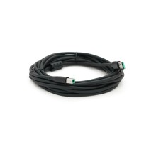 Кабель для принтера USB 2.0 AM/BM 5.0m ferrite black VEGGIEG (V-U207)