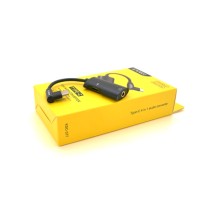 Перехідник USB-C 4-in-1 Audio Adapter USB-C + 3.5mm black iKAKU (KSC-377-TC)