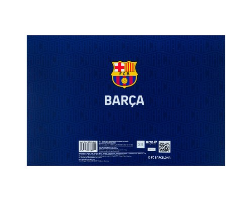 Альбом для малювання Kite FC Barcelona, 24 аркуша (BC25-242)