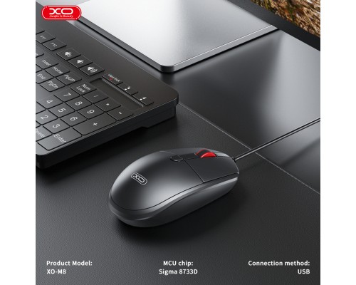 Мишка XO M8 Wireless Black (M8 Black)