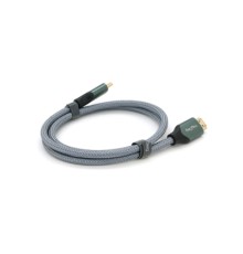 Кабель мультимедійний HDMI M to HDMI M 1.0m 8K silver VEGGIEG (YT-HDMI(M)/(M)V-H401/40356)