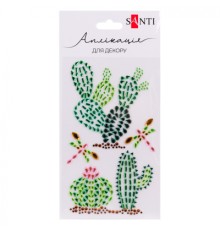 Набір для творчості Santi Trendy Cactus аплікація зі страз самоклеючих 9.5х15 см (742536)