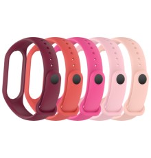 Ремінець до фітнес браслета Armorstandart комплект 5шт Xiaomi Mi Band 7/6/5 New Style Pink Punch (ARM75066)